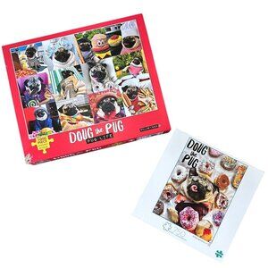 Set of 2 DOUG THE PUG High Quality Puzzles, 750 & 1000 Piece